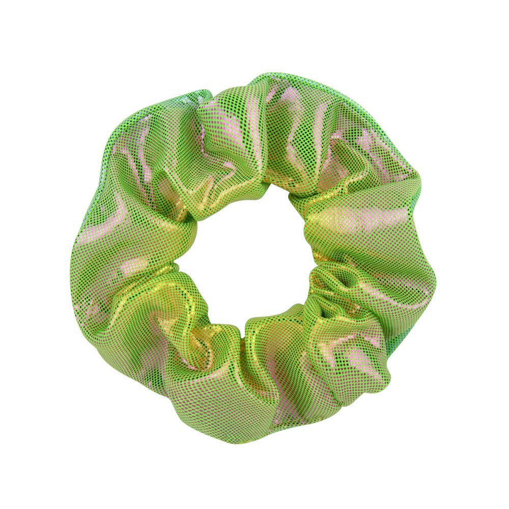 Wholesale 16-color Laser Gold-stamped Fabric Double-color Gradient Pig Intestine Hair Scrunchies